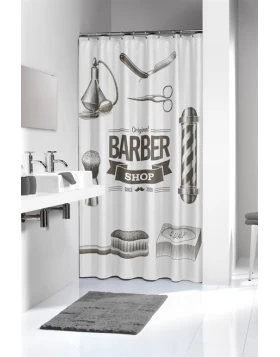 Υφασμάτινη κουρτίνα μπάνιου Barber 180x200cm