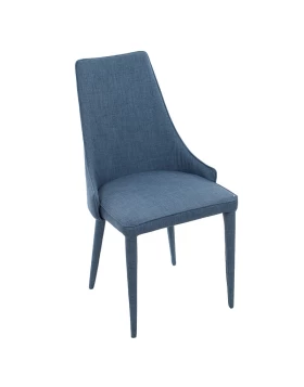 Καρέκλα Υφασμάτινη Μπλε 3-50-263-0004