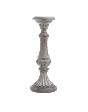 Κηροπήγιο Polyresin Αντικέ Καφέ 3-70-211-0006