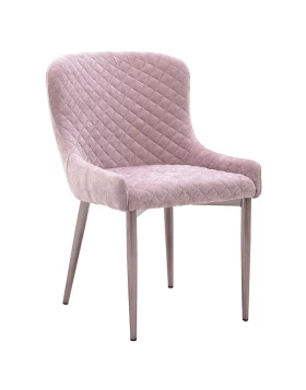 Καρέκλα Βελούδινη Ροζ 3-50-064-0010