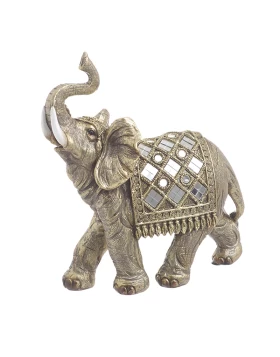 Ελέφαντας Polyresin Αντικέ Χρυσός 3-70-547-0766