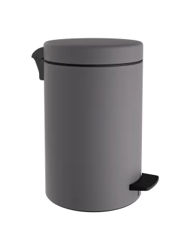Χαρτοδοχείο με Soft Close 12lt Μεταλλικόt Τσιμεντί 12-090-163