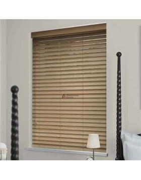 Ξύλινα Στόρια 50mm G-61 με Κορδόνι Μπεζ με Νερά Wood