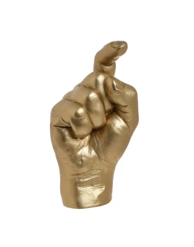 Διακοσμητικό Χέρι Polyresin Χρυσό 3-70-645-0029