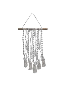 Διακοσμητικό Τοίχου Macrame Λευκό/Natural 3-70-047-0026