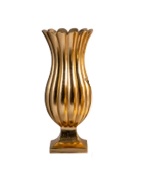 Βάζο Fiberglass Χρυσό 3-70-212-0016