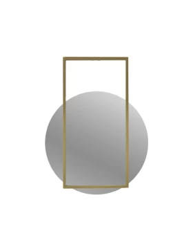 Καθρέπτης Τοίχου Μεταλλικό Χρυσός 3-95-005-0001