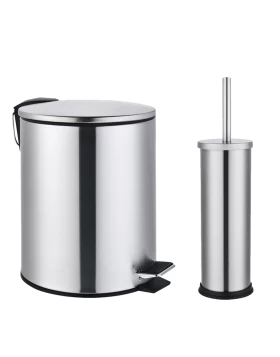 Χαρτοδοχείο- Πιγκάλ 5lt Inox Ματ Eurocasa 2144