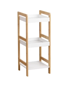 Ραφιέρα Επιδαπέδια 3όροφη Bamboo Natural Eurocasa 9964