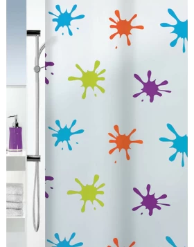 Πλαστική κουρτίνα μπάνιου Splash Spirella