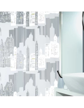 Πλαστική κουρτίνα μπάνιου Skyline Spirella