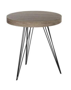 Τραπέζι με μεταλλικά πόδια σε φυσικό χρώμα 3-50-258-0007