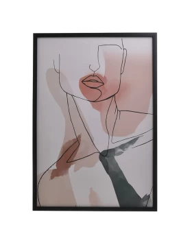 Πίνακας με Πλαίσιο Printed Πλαστικός/Mdf Γυναικεία Φιγούρα 3-90-763-0090