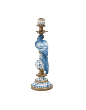 ΚΗΡΟΠΗΓΙΟ ΠΑΠΑΓΑΛΟΣ RESIN ΧΡΥΣΟ/ΜΠΛΕ 14Χ13Χ40
