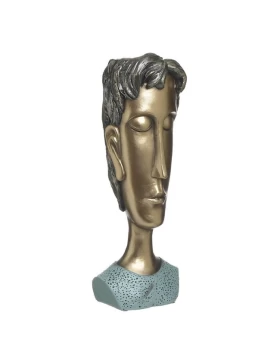 Βάζο Άνδρας Polyresin Χρυσό/Πράσινο 3-70-547-0916
