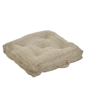 ΜΑΞΙΛΑΡΙ ΔΑΠΕΔΟΥ JUTE NATURAL 60Χ60Χ13