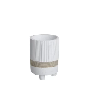 Βάζο Κεραμικό Λευκό/Natural 3-70-739-0115
