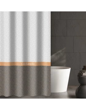Υφασμάτινη Κουρτίνα Μπάνιου Guy Laroche Occio Grey 180x185 cm