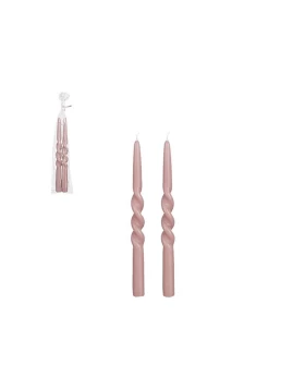 S/2 Κερί Κηροπηγίου Τwist Λιλά 29cm 02.1117104
