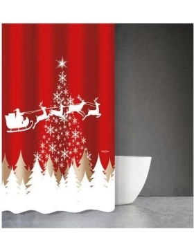 Κουρτίνα Μπάνιου 180X200 Saint Clair Christmas DES 407