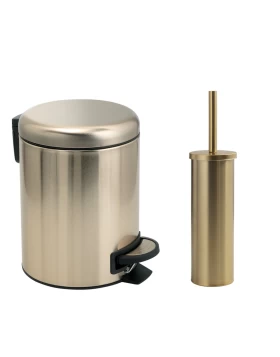 Χαρτοδοχείο- Πιγκάλ 5Lt Matt Gold Gedy Potty-Flip 3309-5233-81