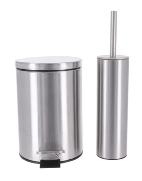 Σετ Καλάθι μπάνιου Μεταλλικό 3lt Soft Close και Πιγκάλ Inox Eurocasa 1983