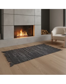 Χαλάκι δερμάτινο Σκούρο Καφέ 70X140 SL1372Coffee