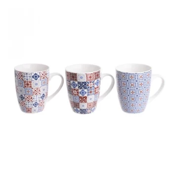 S/3 Κούπα Stoneware 3 χρώματα 3-60-520-0024