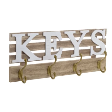 Κρεμάστρα Ξύλινη Keys Natural 3-70-877-0018