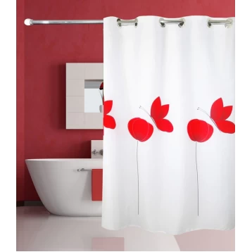 Υφασμάτινη κουρτίνα μπάνιου POPPY HOOKLESS 180X180cm
