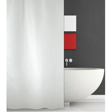 Υφασμάτινη κουρτίνα μπάνιου SATIN STRIPE 180X200cm