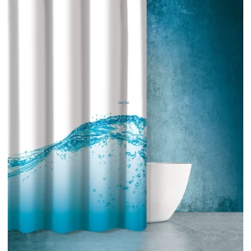 Υφασμάτινη κουρτίνα μπάνιου Saint Clair seawater Des 602