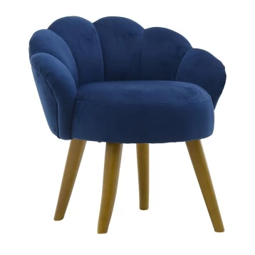 Σκαμπώ Peacock Βελούδινο Μπλε 3-50-104-0390