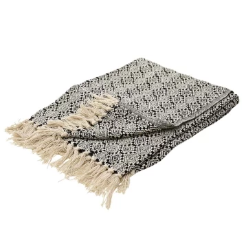 Ριχτάρι Υφασμάτινο Μαύρο/Λευκό 170x230 3-40-550-0006