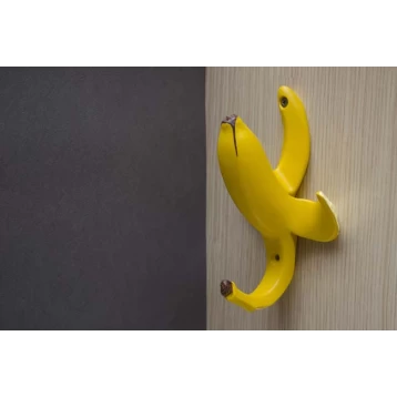 Κρεμάστρα Τοίχου Polyresin Μπανάνα Κίτρινο Νο 123