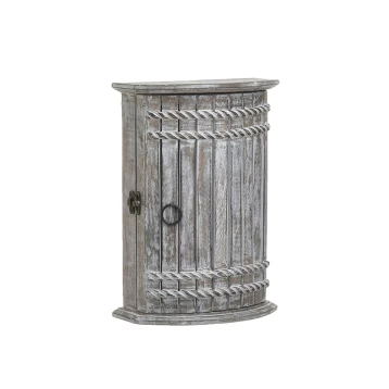 Κλειδοθήκη Ξύλινη Αντικέ Λευκή/Natural 3-70-459-0017