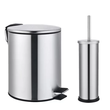 Χαρτοδοχείο- Πιγκάλ 5lt Inox Ματ Eurocasa 2144