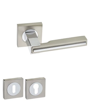 Πόμολο πόρτας με ροζέτα Inox Matt Viobrass 210