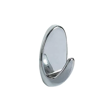 S/3 Κρεμαστράκια Αυτοκόλλητο Πλαστικό Spirella Oval Chrome