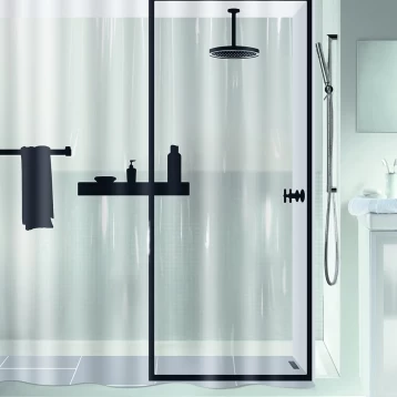 Πλαστική κουρτίνα μπάνιου Illusion Spirella