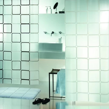 Πλαστική κουρτίνα μπάνιου Frame Spirella