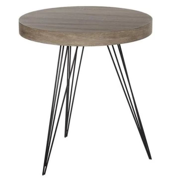 Τραπέζι με μεταλλικά πόδια σε φυσικό χρώμα 3-50-258-0007