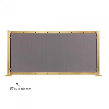 Κάλυψη Τζακιού Μεταλλική Όρο Ματ 52x98cm 574