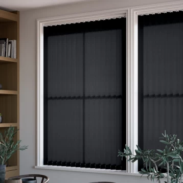 Κάθετη Περσίδα Υφασμάτινη Μαύρη Ana Soft Plain 1538-127mm
