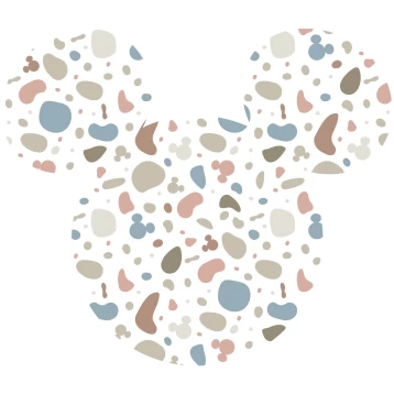Αυτοκόλλητο Τοίχου Into Wonderland Mickey Head Terazzo Bambino DD1-068 Komar
