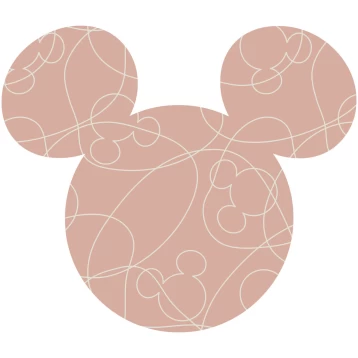 Αυτοκόλλητο Τοίχου Into Wonderland Mickey Head Knotted DD1-069 Komar