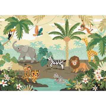 Φωτοταπετσαρία Τοίχου Into Wonderland Baby Safari IAX7-0054 Komar