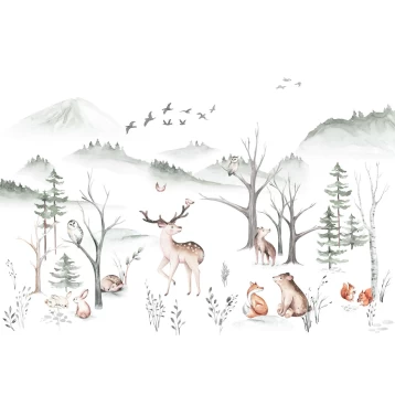Φωτοταπετσαρία Τοίχου Into Wonderland Cozy Woods IAX8-0034 Komar