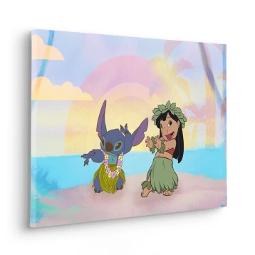 Παιδικός Καμβάς Into Wonderland Lilo and Stitch Dancing KR165-D 60x40 Komar