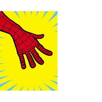 Παιδική Αφίσα Into Wonderland Marvel PowerUp Spider-Man Hand WB-M-016 Komar